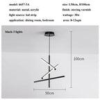 Modern Nordic Stripes LED Pendant Chandelier for Living, Dining, Bedroom & Loft