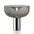 Aella Table Lamp: Elegant Clear Glass Luxury Art Desk Lamp for Office, Bedroom, and Foyer