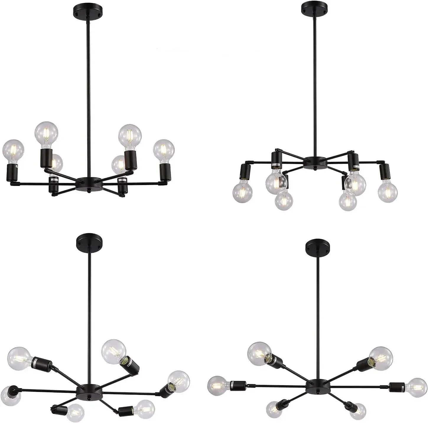 Modern Ceiling Chandelier Light Fixture for Home Lighting E27 Bedroom Dining Room Balcony