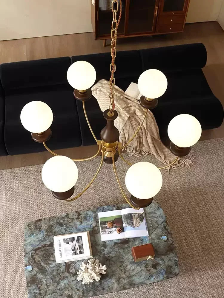 Magic Beans Pendant Light Luxury Chandelier for Vintage Living Room Decor