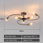 Iron Wrought Chandelier LED Ceiling Light Fixture Modern Vintage Decor Lighting