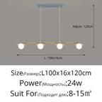 LED Dining Room Chandelier - Dimmable Ceiling Lighting Fixture