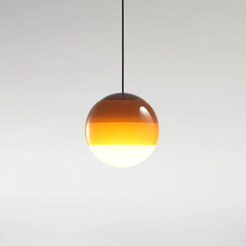 Modern Gradient Glass Ball LED Pendant Light - Creative Balloon Suspension
