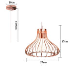 Industrial Cage LED Pendant Light for Modern Vintage Chandelier in Living Room