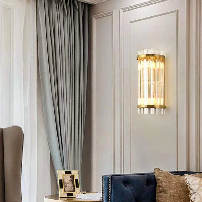 Crystal Luxury Wall Lamp for Modern Bedroom, Living Room, Staircase - LED Indoor Lighting