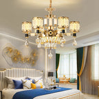 Luxury Crystal Chandelier Dining Living Room Bedroom Pendant Lamp