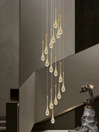 Crystal Chandelier: Modern LED Pendant Light for Villa Living Room and Attic