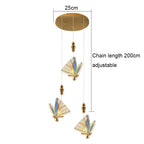 Acrylic Butterfly Chandelier Ceiling Lamp Indoor Lighting