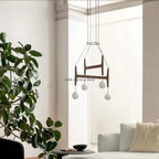 ASTRA Wood Pendant Light Multi Head LED Chandelier Interior Decor Lamp