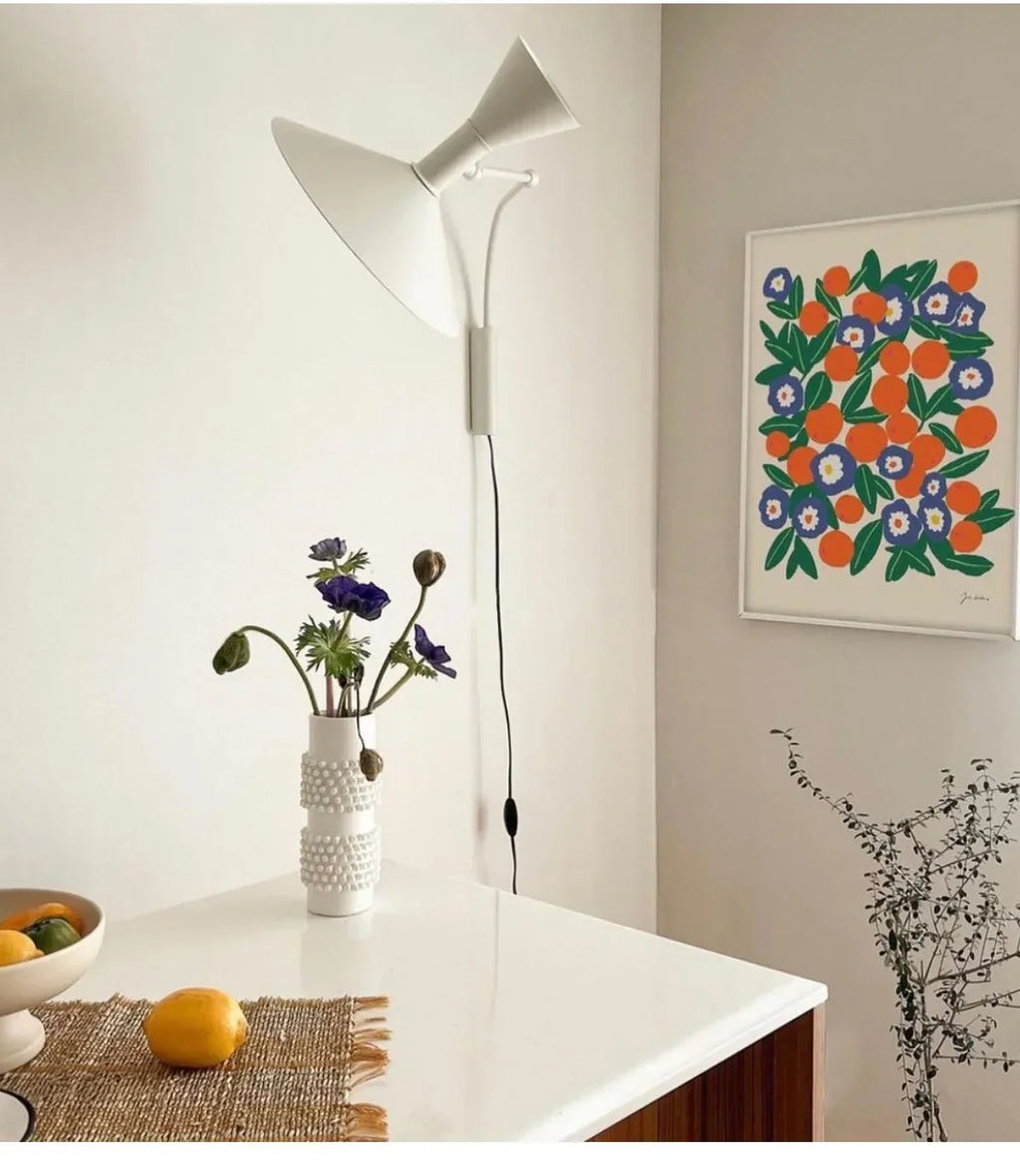 Nordic Rotatable Horn Wall Lamp for Creative Living Room