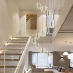 Luxury Maple Leaf Staircase Pendant by - Duplex Villa Chandelier