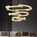 Circular Crystal Pendant Light Chandelier for Living Room