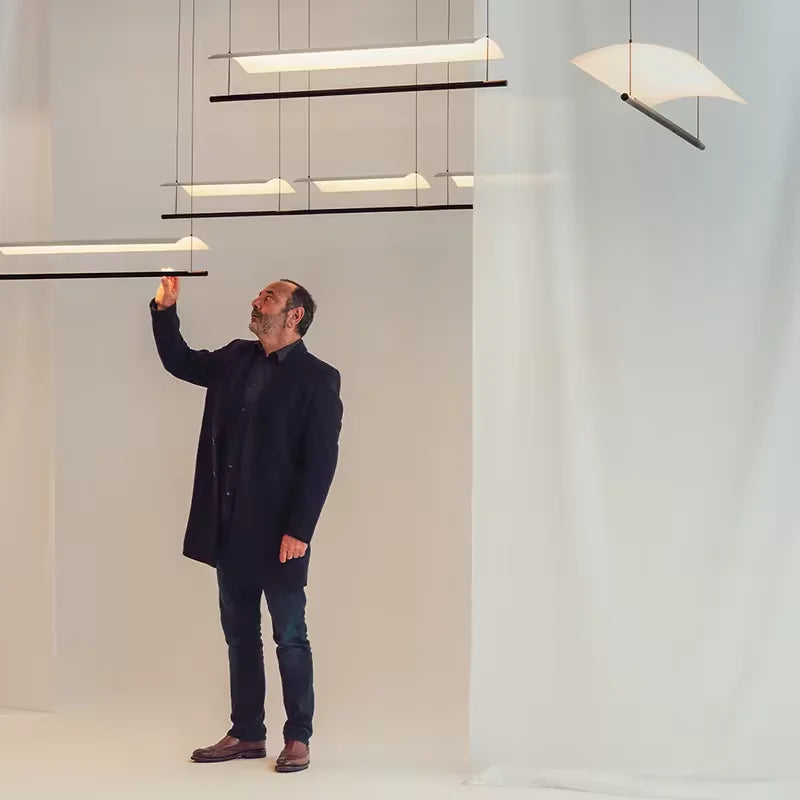 Lamina LED Pendant Light: Minimalist Design for Office, Living Room, Restaurant, Bar.