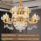 Crystal Chandelier: Grand European Villa High-end Fixture for Living Room, Restaurant, Building