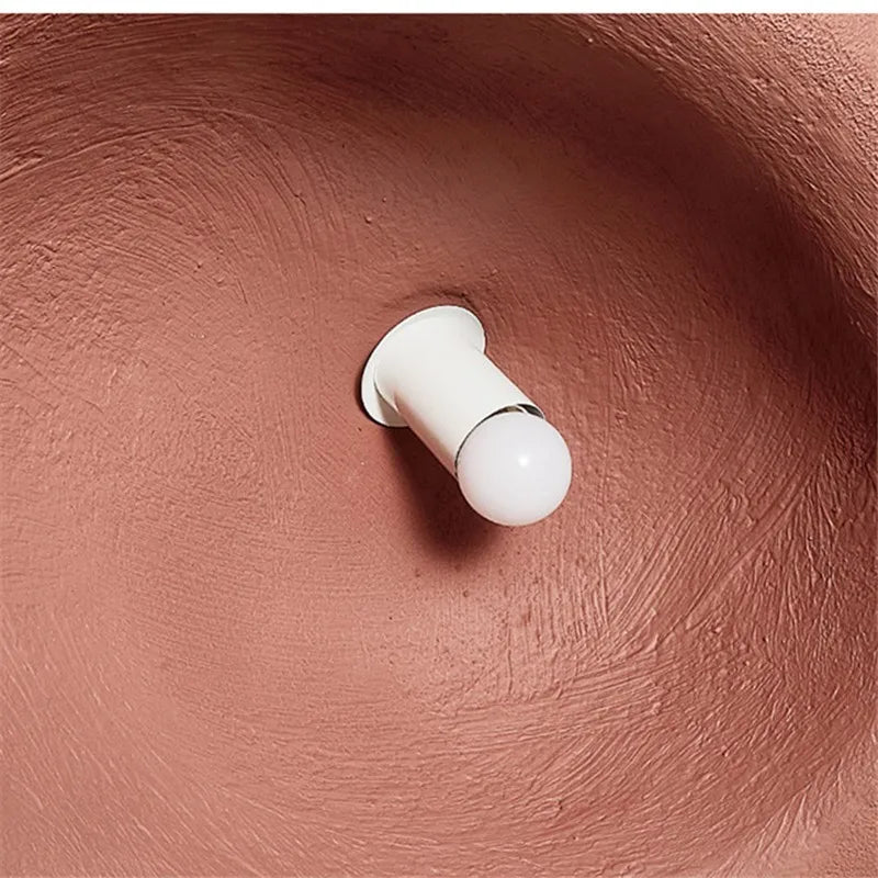 Khmara E27 Ceiling Light: Nordic Wabi Sabi Art for Home Living Room Décor