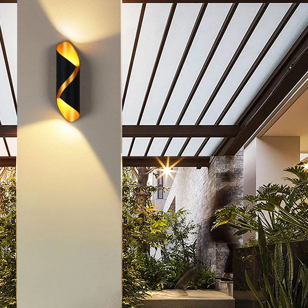 Modern Nordic Aluminum LED Wall Lamp for Living Room Bedroom Bedside Sconce