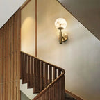 Copper Marble Ball Wall Lamp | Postmodern Luxury LED Lighting