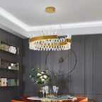 Contemporary LED Crystal Chandelier for Hotel, Wedding, and Living Room