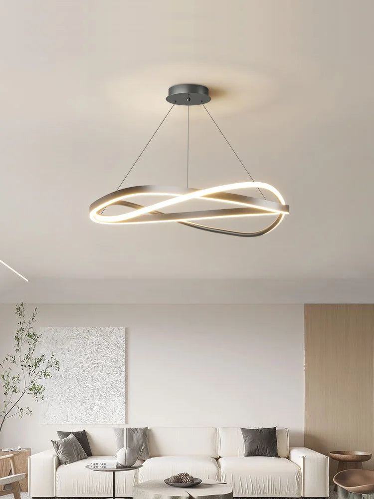 Modern Chandelier Ring Lamp Electric Home Lighting Master Bedroom Decor