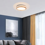 Wood LED Ceiling Lamp Modern Nordic Round Indoor Lighting Home Decor Fixture