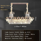 Modern Crystal Chandeliers for Luxury Living Room Staircase Lighting