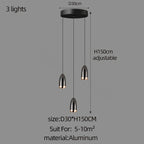 Modern LED Mini Chandelier for Penthouse Villa Kitchen Living Room & Staircase