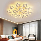 LED Acrylic Chandelier Lights with Remote for Home Indoor Lighting