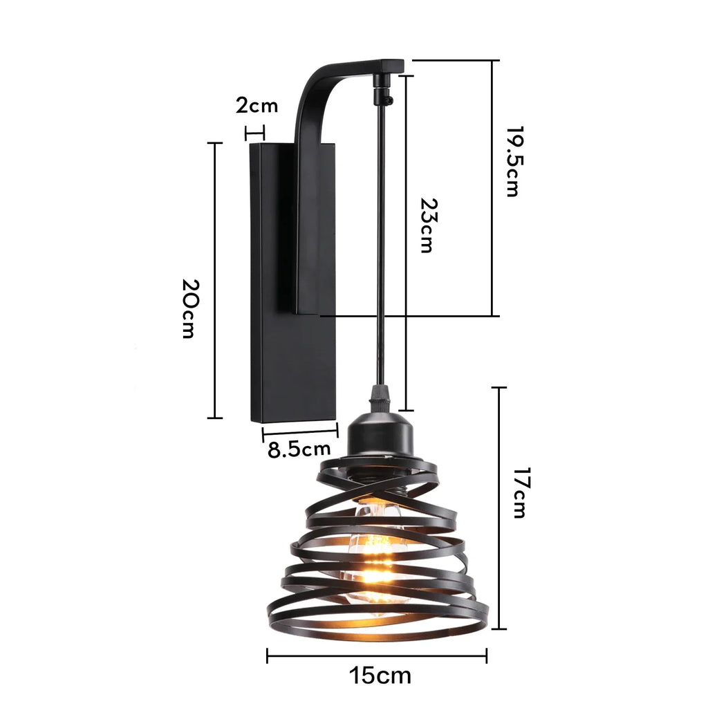 Modern Vintage LED Wall Lamp Bedside Light Fixture Sconce Indoor Lighting Fixture E27