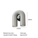 U-shaped Iron Chandelier Modern Minimalist LED Lighting for Home and Restaurant