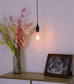 Art Deco Pendant Light with Switch - LED Bulb & Elegant Design for Indoor Decor
