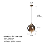 Amber Glass Chandelier: Luxury Lighting for Bedroom, Dining Room, Kitchen, Restaurant & Art Decor