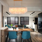 Shell Chandelier: Mediterranean Sea Pendant Light for Home, Bar, Restaurant.