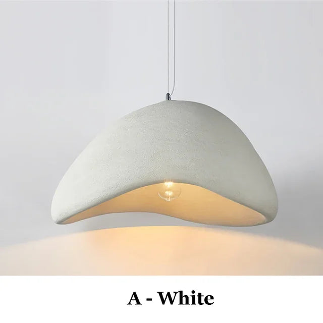 Wabi Sabi Resin Pendant Lamp LED Suspension Lighting