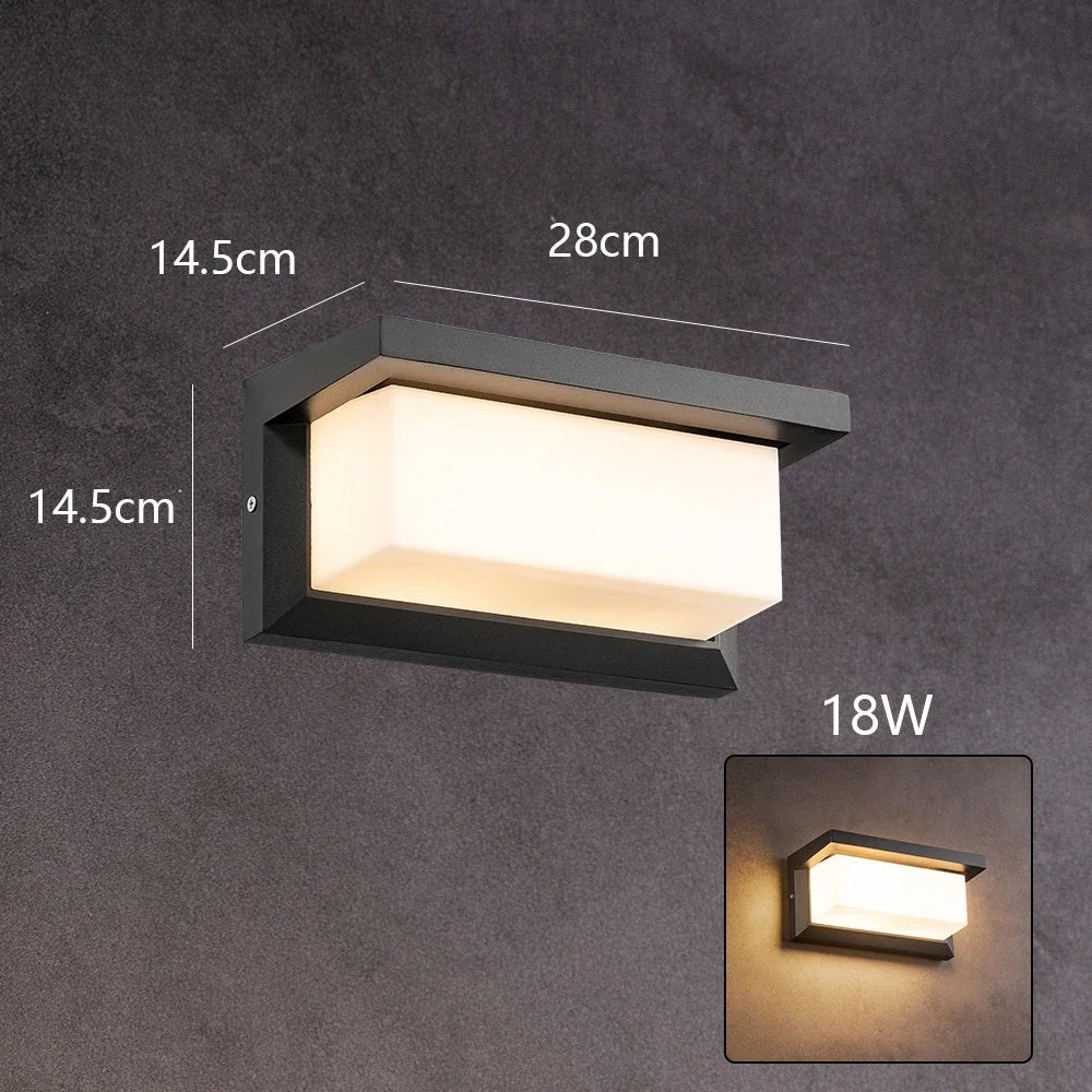 Outdoor LED Wall Light 10W 18W for Porch Garden Waterproof Home Lighting