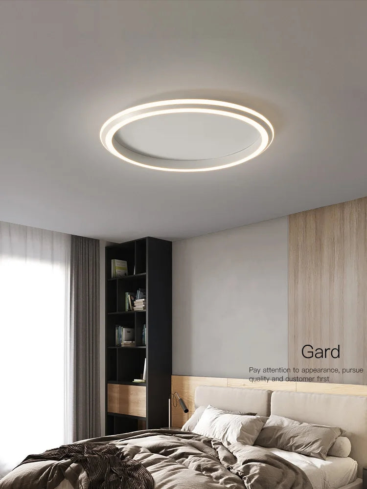 Modern Round Ceiling LED Lamp for Bedroom, Minimalist Design for All Rooms