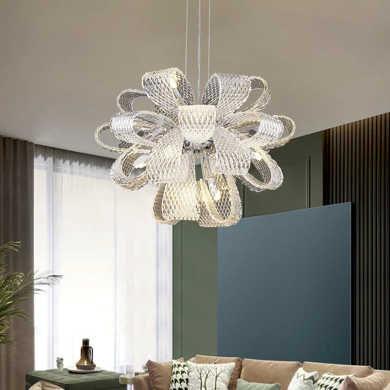 Luxury Glass Pendant Chandelier - Modern Minimalist Living Room Lighting Fixtures
