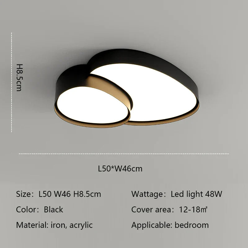 Modern Round LED Ceiling Lamp for Living Room and Bedroom