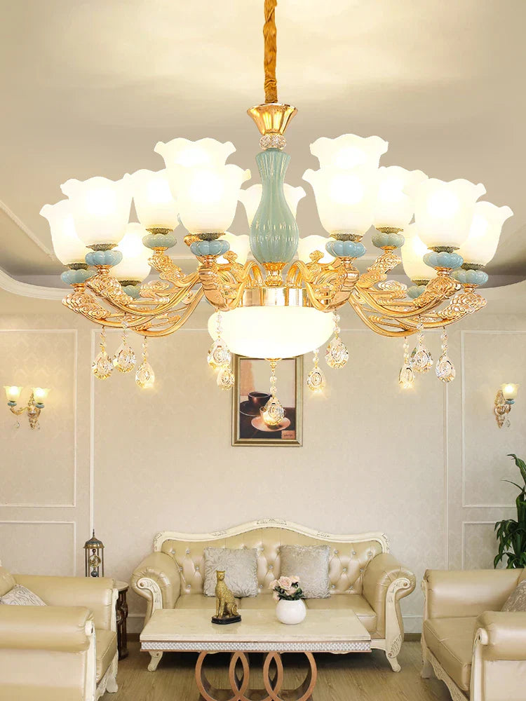 Luxe European Chandelier for Living Room, Bedroom, Dining Hall - Modern, Elegant Design