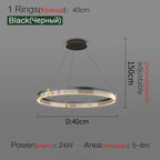 Simple Modern LED Chandelier - Luxury Nordic Design for Living Room, Bedroom, and Restaurant