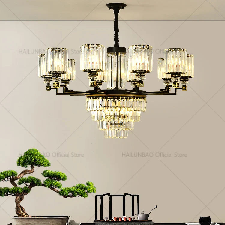 Modern Crystal Chandelier Light for Luxurious Living Spaces