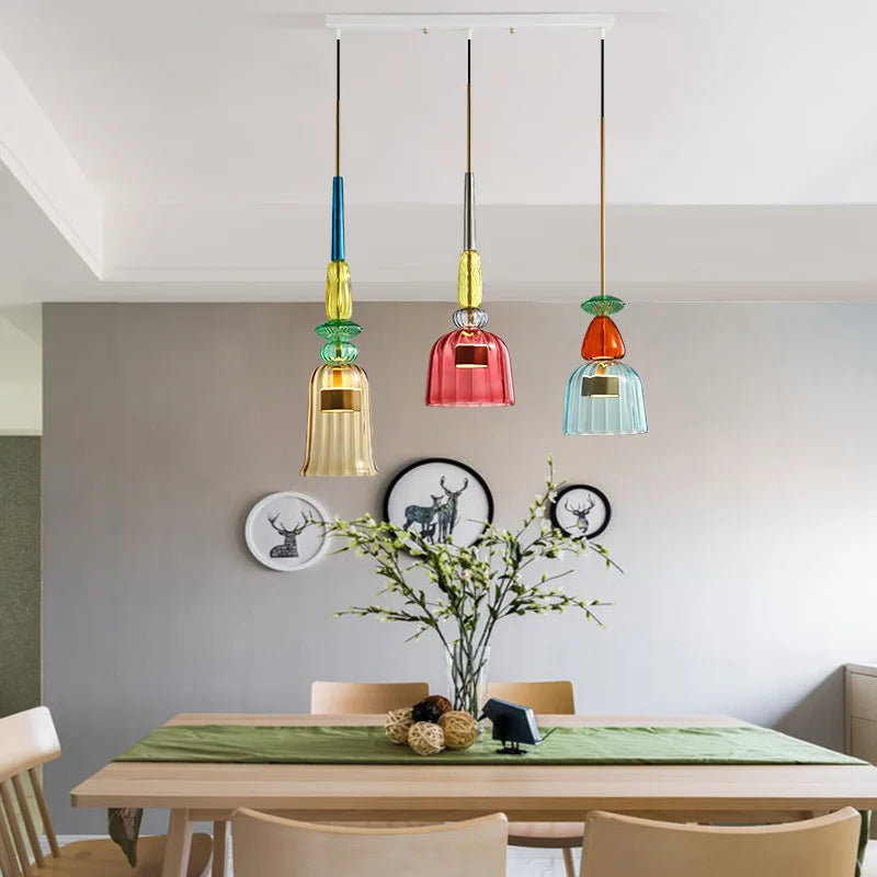 Macaron Glass Chandelier: Modern & Creative Lighting for Restaurant & Store