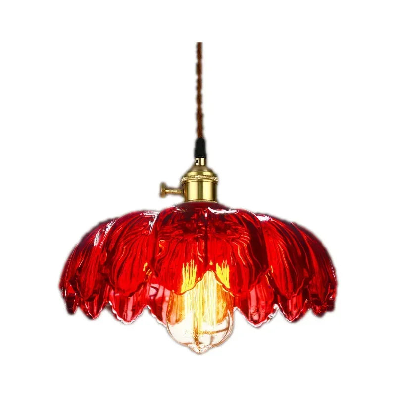 Glass Pendant Lights: Vintage LED Indoor Lighting for Home, Living Room, and Cafe.