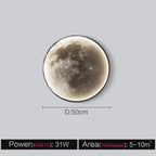 Moon Wall Lamp: Modern Simple Art Decoration for Living Room, Bedroom & Aisle