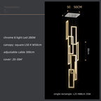 Crystal LED Pendant Light Luxury Stairs Lustre Modern Lighting Fixture