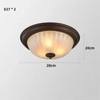 Black Bronze Ceiling Light with Frosted Glass Shade for Bedroom and Kitchen
