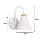 Nordic Wood Sconce Lights E27 for Bedroom Living Room, LED Wall Lamp Home Decor