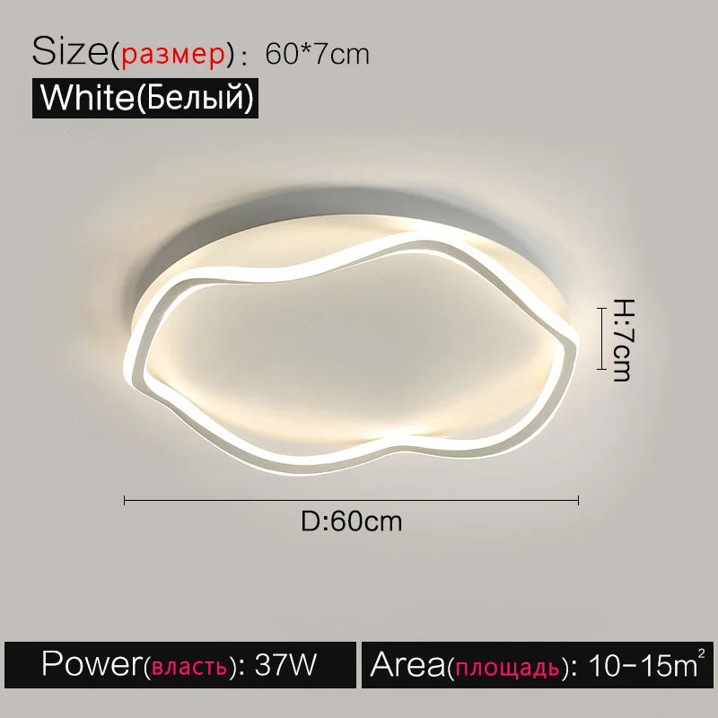 Bedroom Ceiling Lamps: Modern LED, Master Bedroom Minimalist, Ins Style