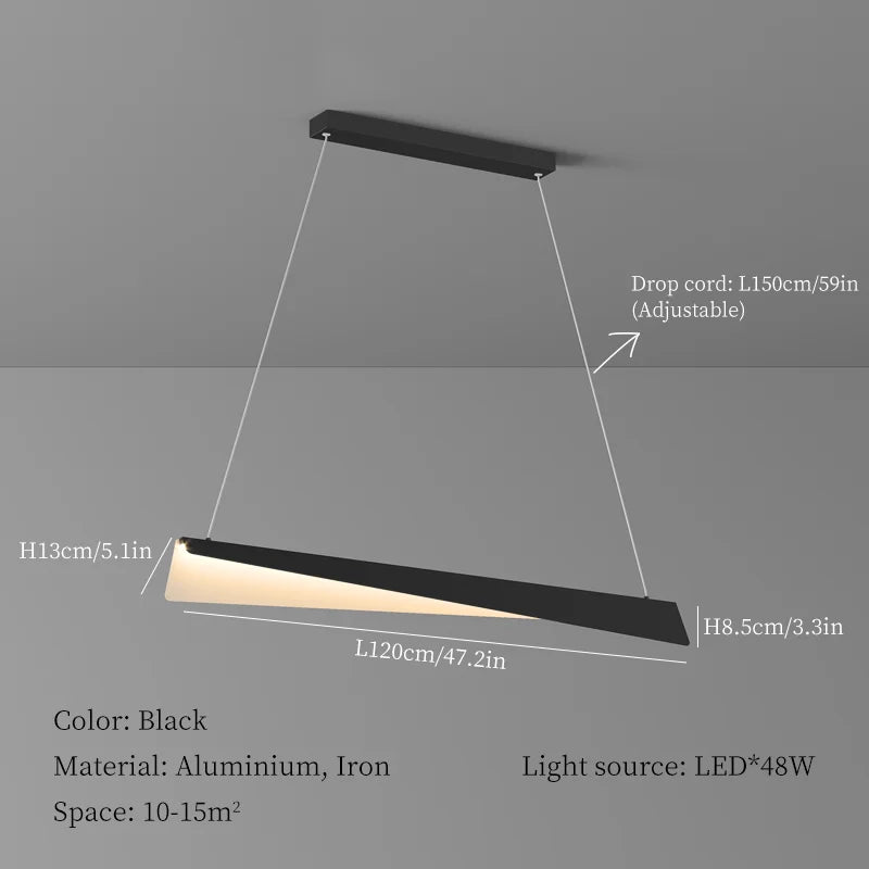 Modern LED Chandelier for Ceiling Restaurant, Creative Pendant Lights, Minimalist Loft Room Decor.