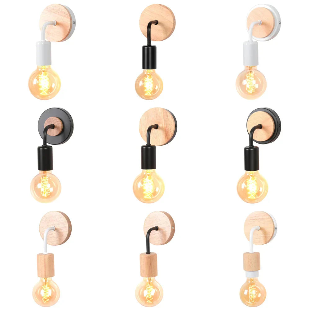 Industrial LED Wall Light Retro Loft Lamps E27 Iron Lampshade Sconce