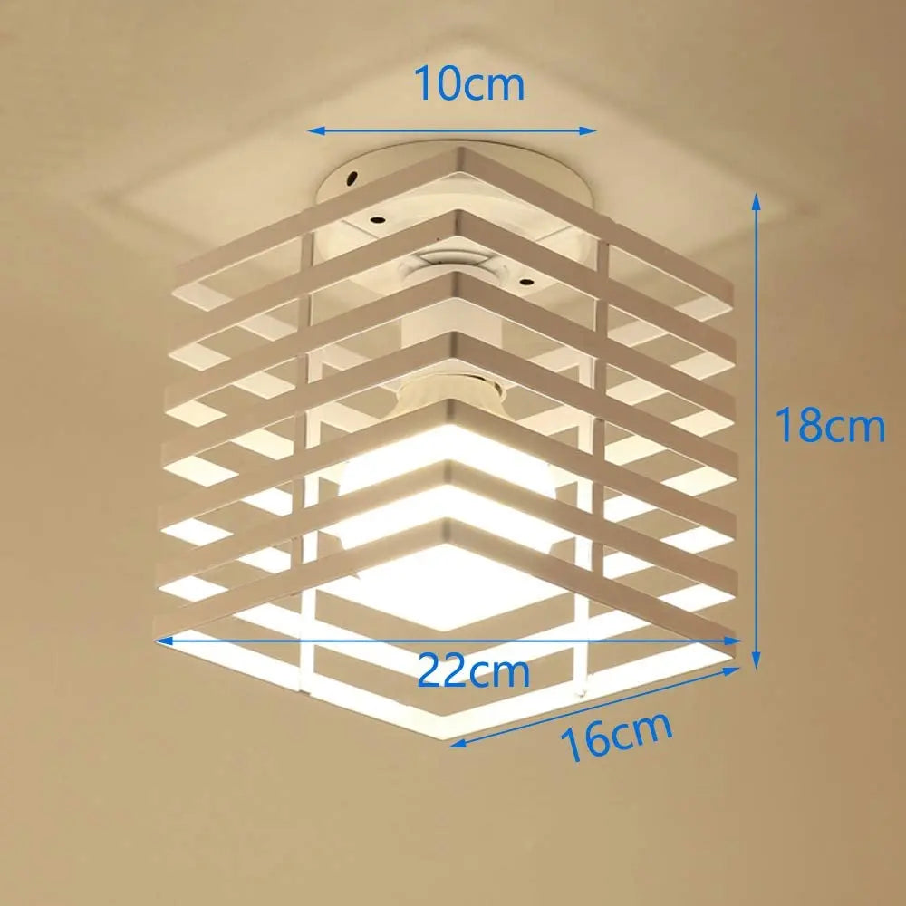 Modern Nordic Black Ceiling Light for Home Decor, E27 Loft Lamp Shade